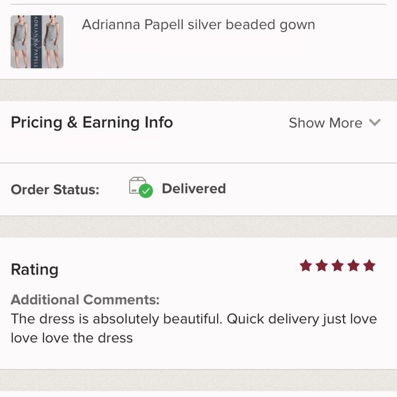 Adrianna Papell fully beaded low back dressy dress - Picture 5 of 16